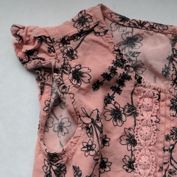 XS 4T Pink Floral Onesie Short Childrens Place - Picture 4 of 10